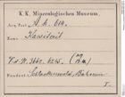 Etiketten zu Kassiterit (NHMW-MIN-Ah614)